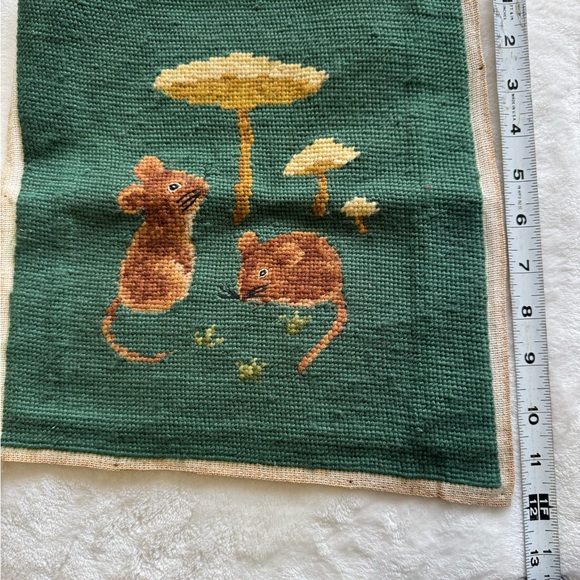 Danish designs—group of 3—needlepoint completed.  Pillow tops, stool coverings. - Picture 10 of 13